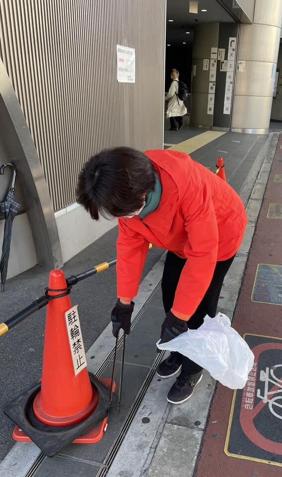 JR新加美駅からご挨拶。